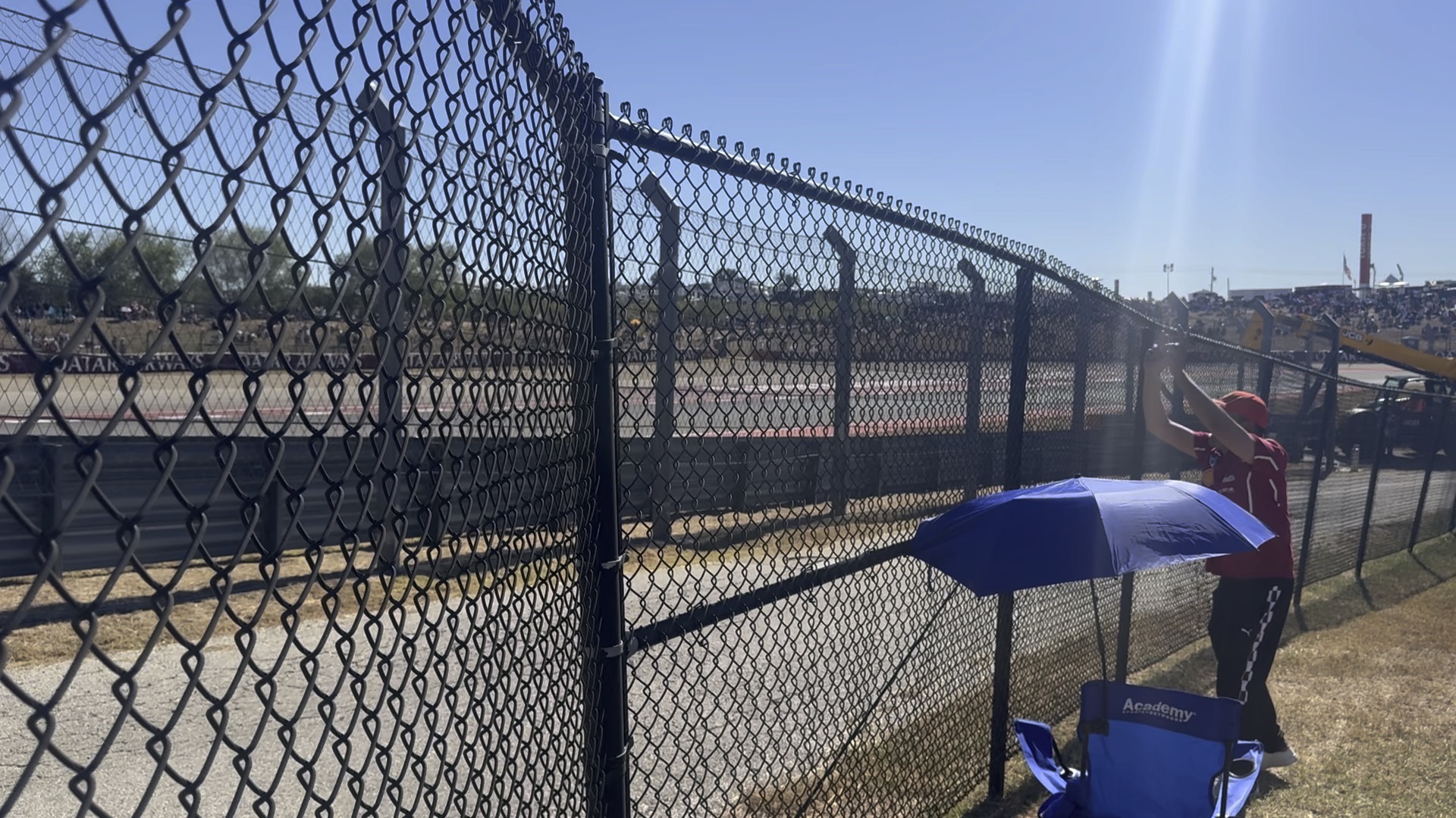 Chain link temporary fence panels on a construction site in Santa Rosa